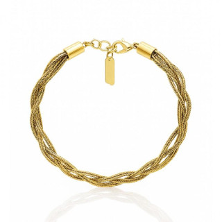 Pozlačena zapestnica iz kirurškega jekla