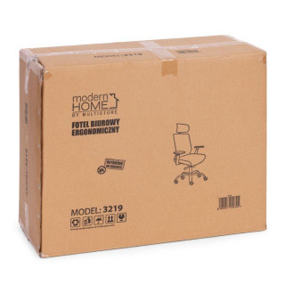 Črn ergonomski pisarniški stol