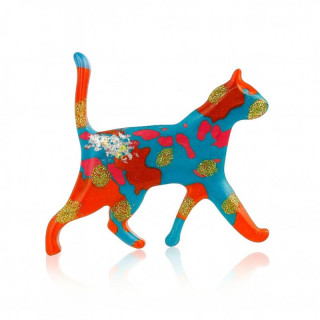 Broška z mavričnim muckom