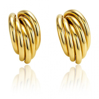 Ženski pozlačeni uhani