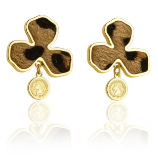 Ženski leopardji uhani