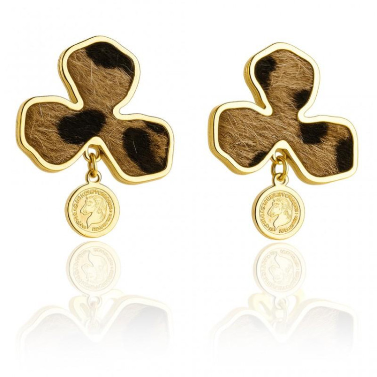 Ženski leopardji uhani