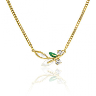 Pozlačena ženska ogrlica s črko