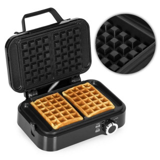 Pekač za vaflje s premazom proti prijemanju za 2 velika vaflja