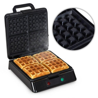 Pekač za vaflje s premazom proti prijemanju za 4 velike vaflje 1080–1300 W, KADEN