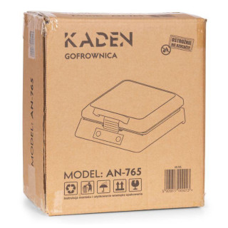 Pekač za vaflje s premazom proti prijemanju za 4 velike vaflje 1080–1300 W, KADEN