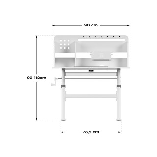 Ergonomska otroška pisalna miza Mark Adler STUDY 5.0 SIVA