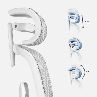 Siv ergonomski stol Mark Adler EXPERT 9.3 GREY