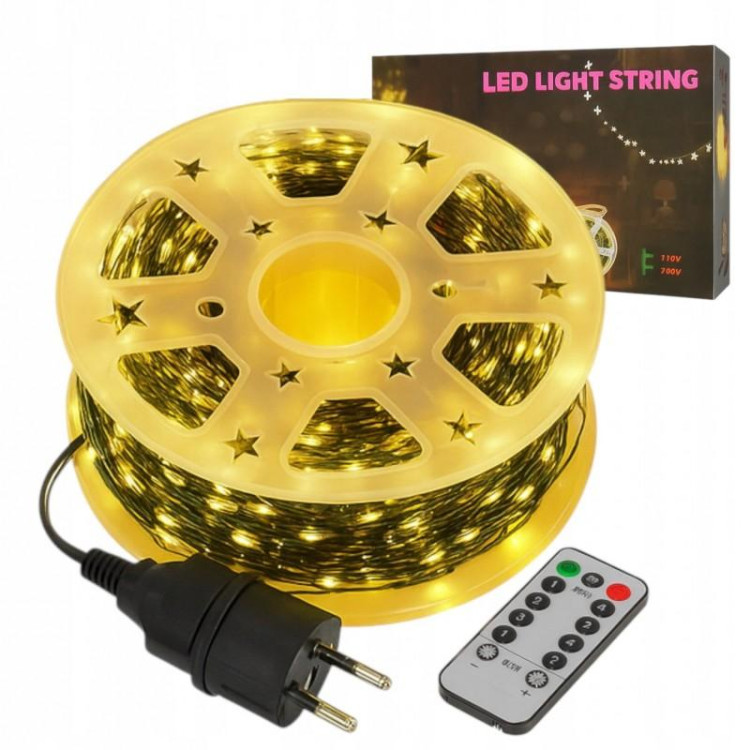 Božične lučke za notranjo/zunanjo uporabo 500 LED/50 m - toplo bela