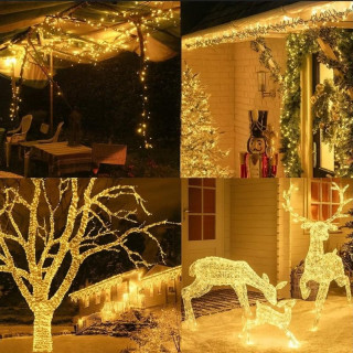 Božične lučke za notranjo/zunanjo uporabo 500 LED/50 m - toplo bela