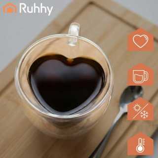 Termo skodelica v obliki srca - 240 ml