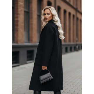 Prehodni črni ženski plašč NY0764z