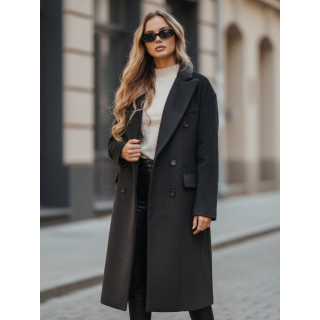 Ženski črni zimski plašč NY0765z