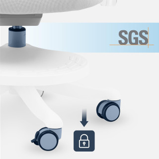 Siv otroški stol Mark Adler Junior 5.3 Grey