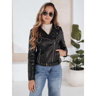 Črna ženska usnjena jakna TY5200