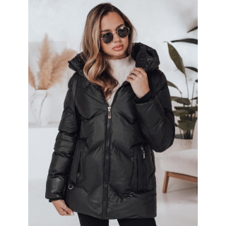 Črna ženska zimska jakna TY4997