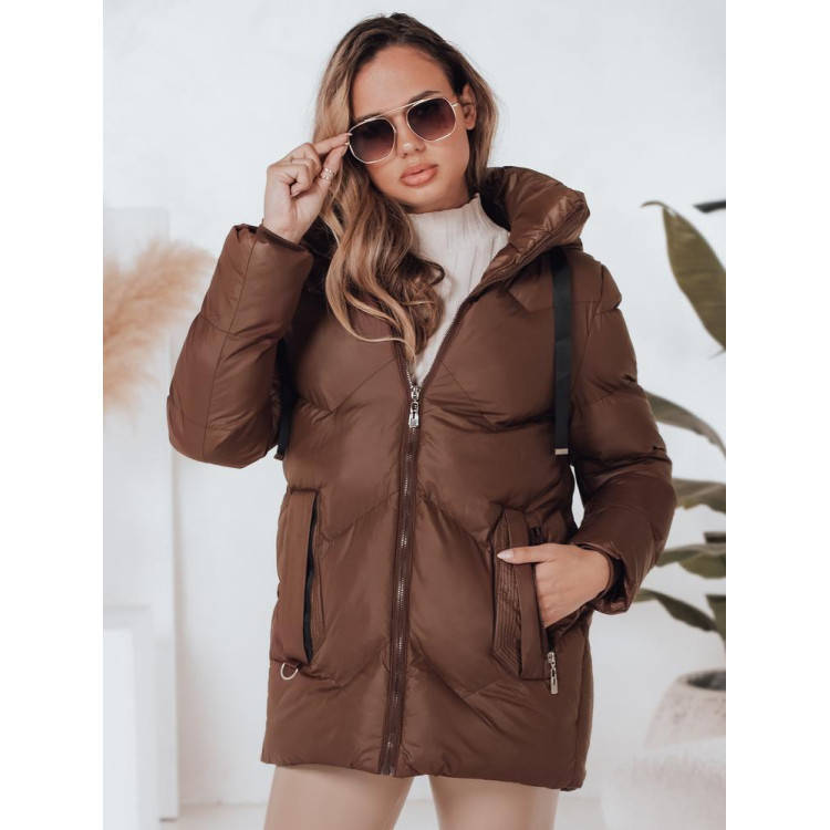 Zimska rjava ženska jakna TY4998