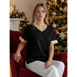 Ženska črna oversized bluza RY2912z