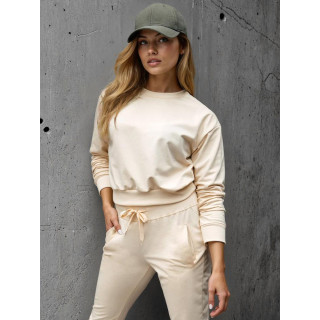 Ženska kremna jopa s kapuco BY1530