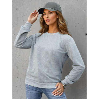 Ženska klasična svetlo siva jopa s kapuco BY1544