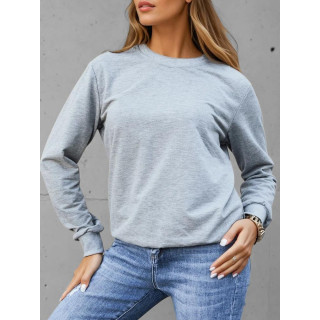 Ženska klasična svetlo siva jopa s kapuco BY1544