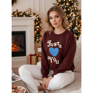 Ženska bordo jopa s potiskom BY1474z