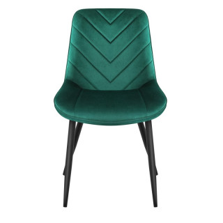 Velur stol s šivi v zeleni barvi PRINCE 3.0 GREEN