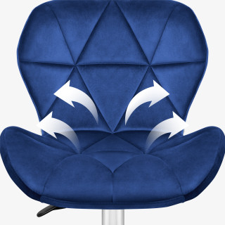 Moder velur fotelj Mark Adler FUTURE 3.0 NAVY BLUE