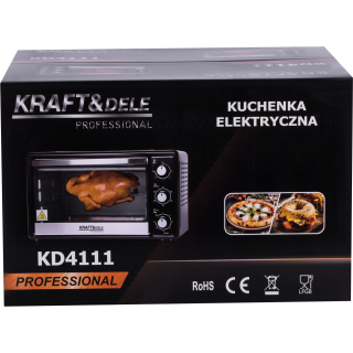 Električni štedilnik 30L 1650W funkcija rotisserie + dodatki KD4111