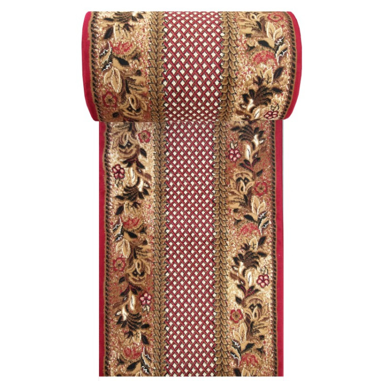 Rdeča preproga na meter z mrežastim vzorcem