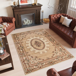 Bež preproga v vintage slogu