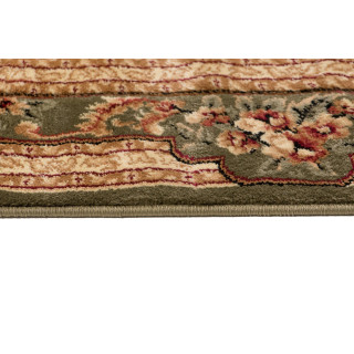 Zelena preproga v vintage slogu