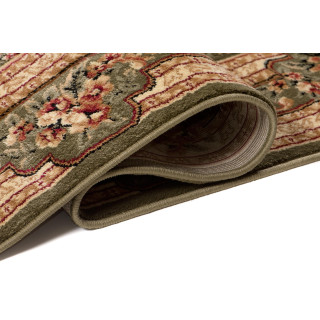 Zelena preproga v vintage slogu