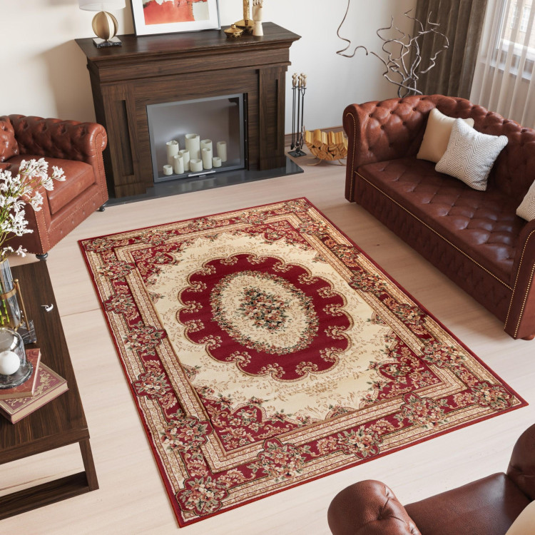 Rdeča preproga v vintage slogu