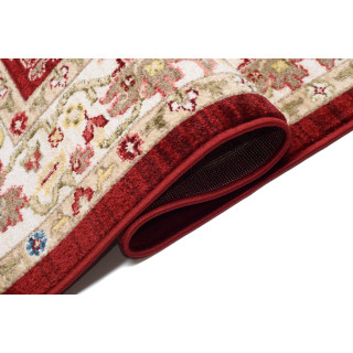 Rdeče-bež vintage preproga