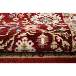 Rdeče-bež vintage preproga