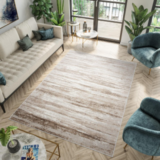 Kremna moderna vzorčasta preproga