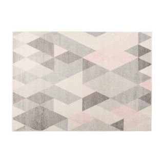 Vzorčasta sivo-roza preproga