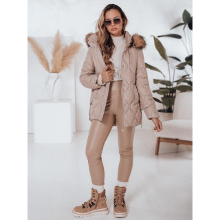 Bež ženska prešita jakna TY5011