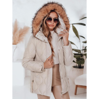 Prešita svetlo bež ženska jakna TY5012