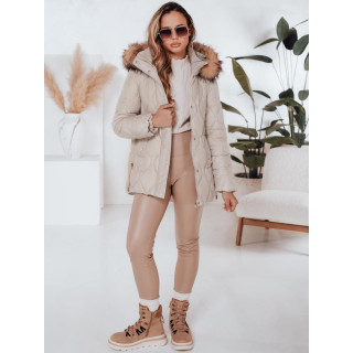 Prešita svetlo bež ženska jakna TY5012