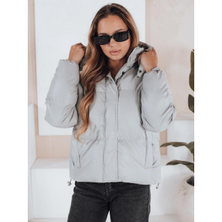 Ženska siva prešita jakna TY5190