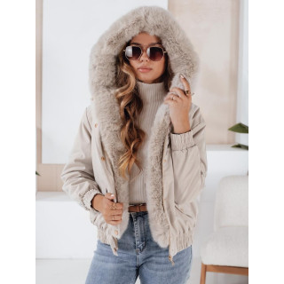 Ženska kratka svetlo bež jakna TY5062