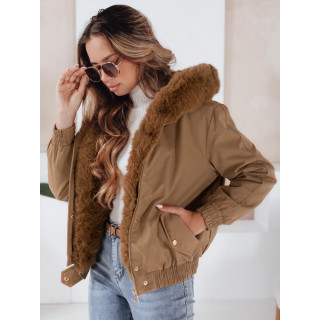 Kratka rjava ženska jakna TY5061
