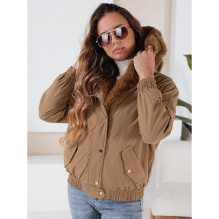 Kratka rjava ženska jakna TY5061