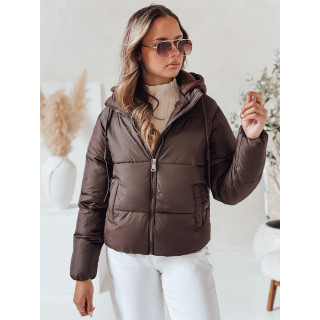 Ženska puhovka, rjave barve TY4951