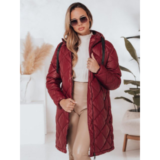 Bordo dolga ženska jakna TY4996