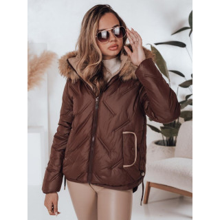 Rjava ženska zimska jakna TY5003