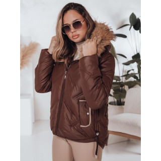Rjava ženska zimska jakna TY5003