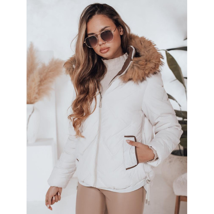 Ženska bela zimska jakna TY5002